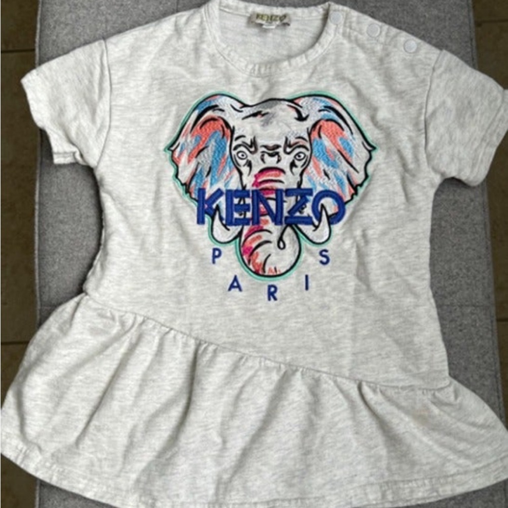 KENZO Paris iconic embroidered dress in size 2T like NEW